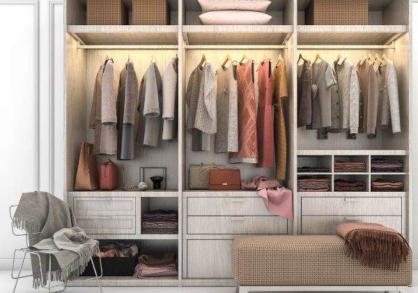 minimalist design closet 