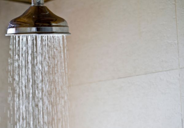 Rainfall shower Bathroom interior