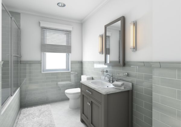 modern small bathroom interior
