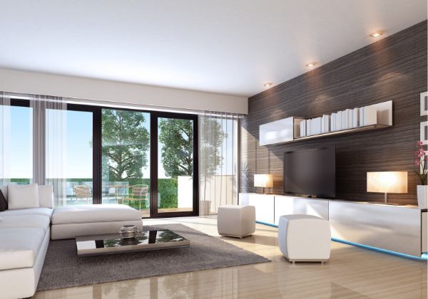 modern luxury villa interior