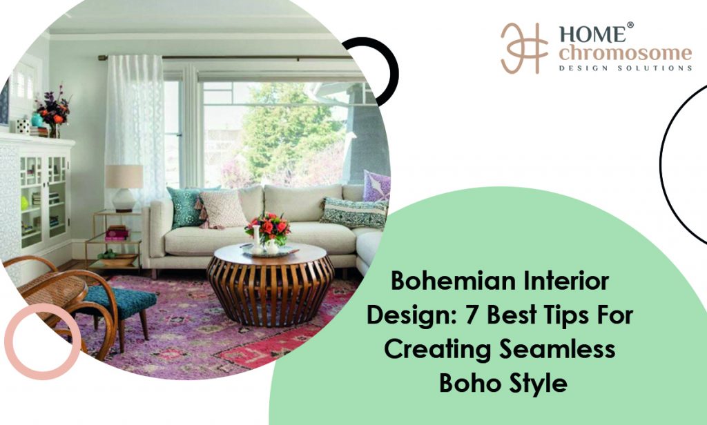 Modern bohemian interior design